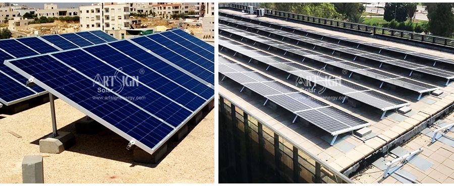 China flat roof solar racking