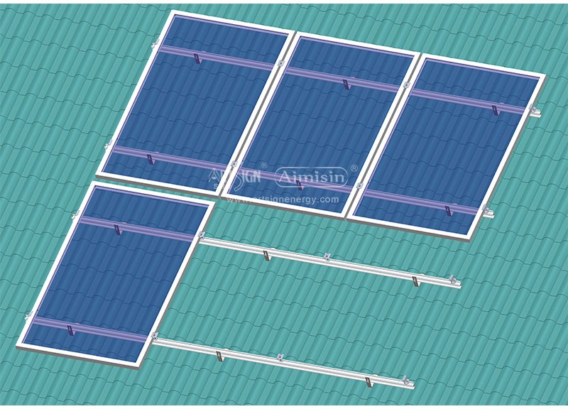 Estruturas de montagem solar de telhado de telha