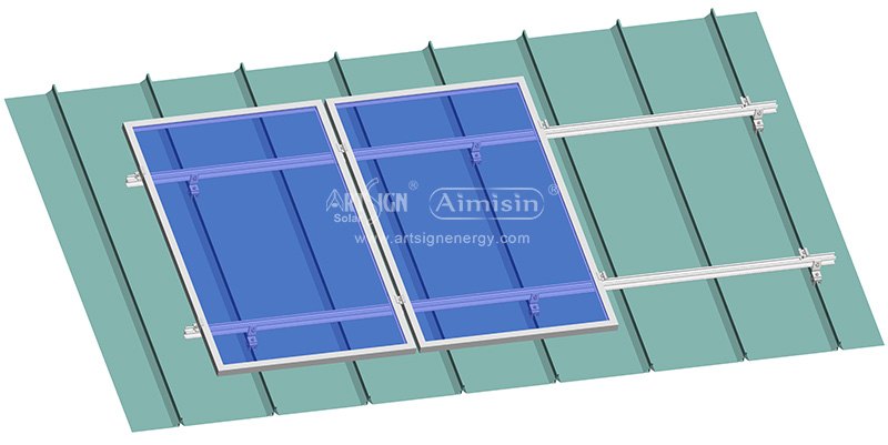 Suportes de montagem de clipe solar de telhado de costura permanente