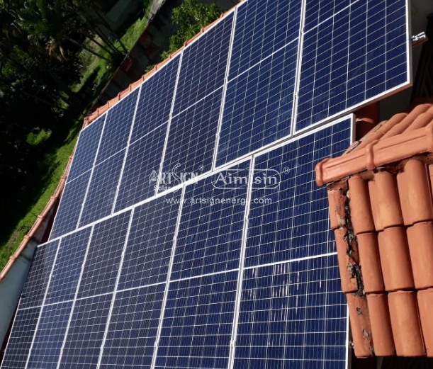 montagem fotovoltaica solar