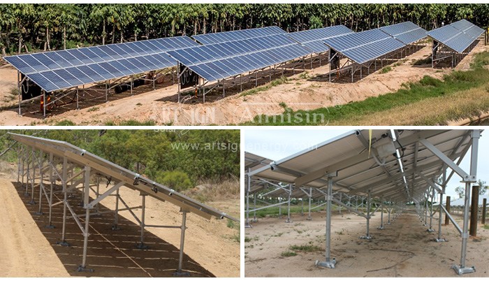 Fabricação de suporte fotovoltaico