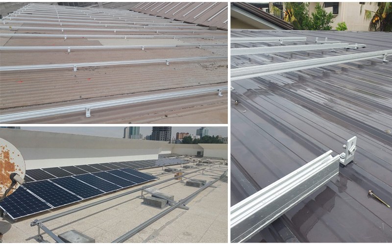 sistema de montagem de telhado solar