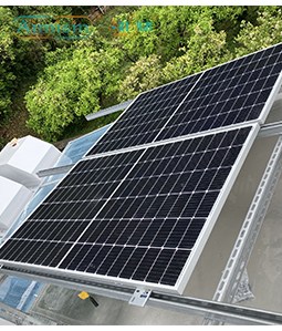 Sistema de montagem em telhado solar de aço