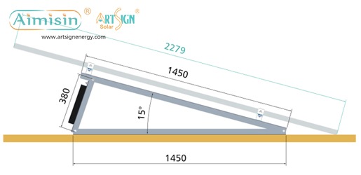 suporte de tripé solar