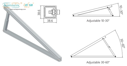 ART SIGN Kit triângulo ajustável