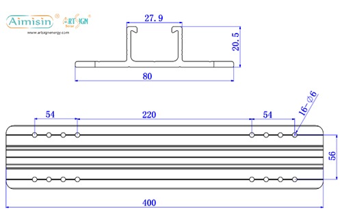 ART SIGN Sistema de montagem solar sem trilhos para telhado metálico