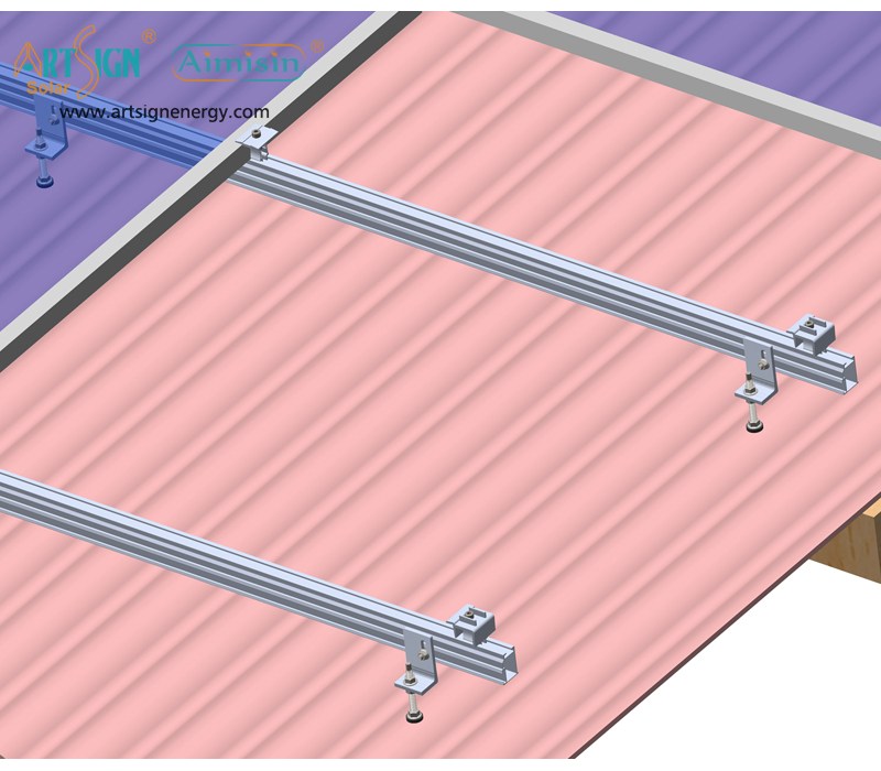 L feet hanger bolt roof mount