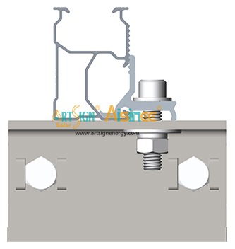 ART SIGN solar standing seam roof DR profile