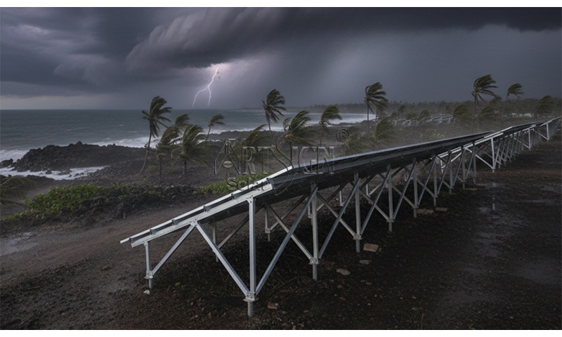 Solar panels systems in typhoon Solar panels systems in typhoon