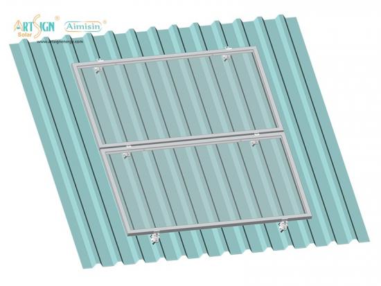 Railless solar mounting to support panels