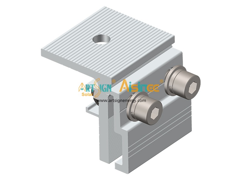 Braçadeira de telhado de alumínio com junta vertical AS-ARH-31 | ART SIGN