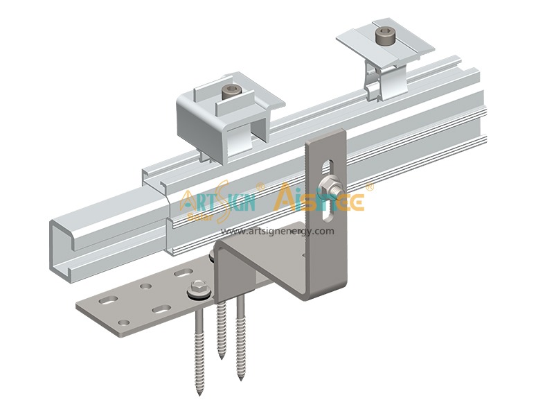 Kit de emenda para trilho C 01# para montagem em trilho solar