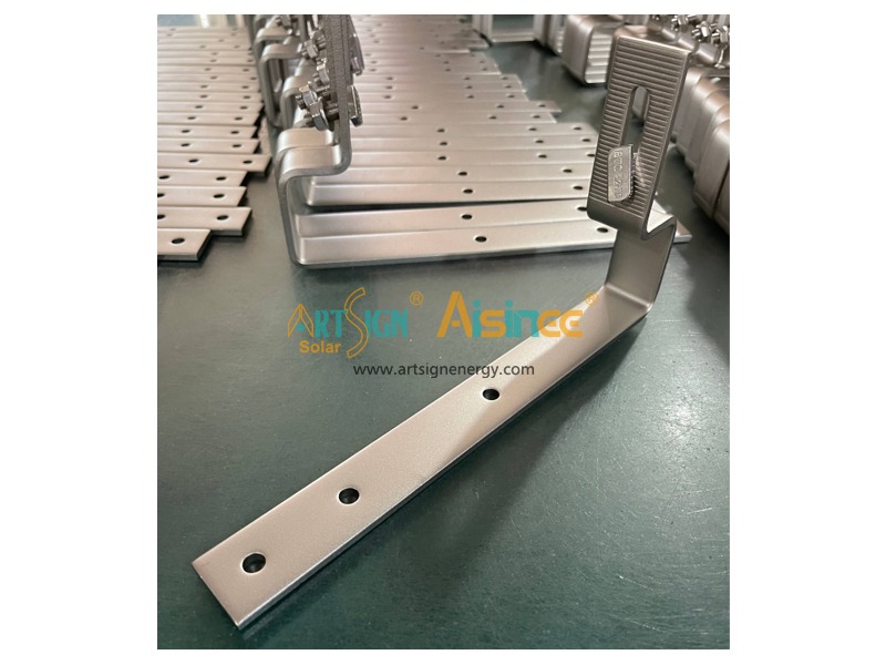 Al6005-T5 Sistema de montagem solar China Atacadista de suportes solares para telhado de telhas |Art Sign
