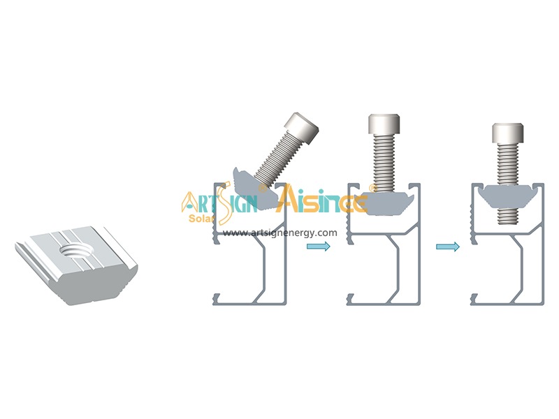 XRS-01# Conector de trilhos de montagem solar