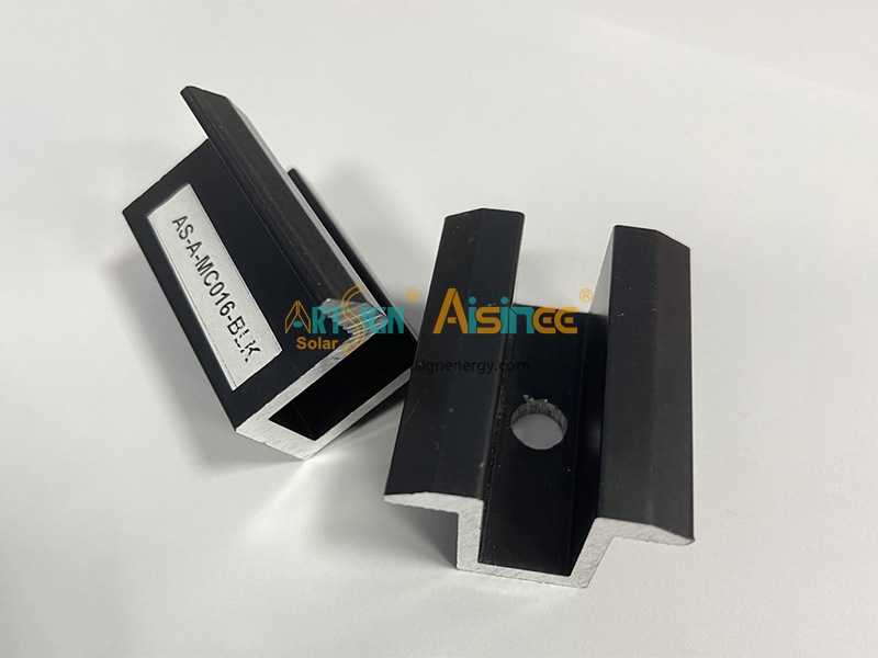 Grampo intermediário solar de 30 mm 35 mm 40 mm AL6005-T5 para painéis com moldura |Art Sign