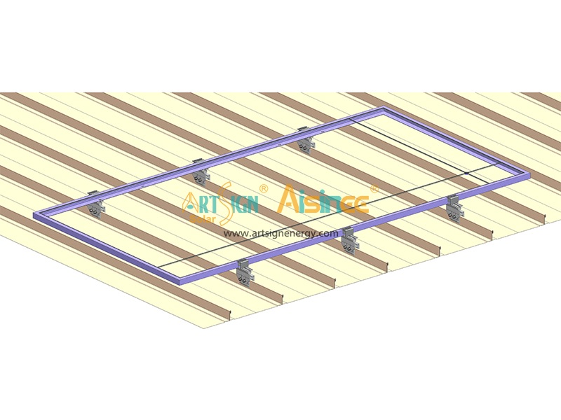 Suporte de alumínio 6005-T5 para montagem de módulo solar fotovoltaico PV com mini trilho AS-N12 |Art Sign