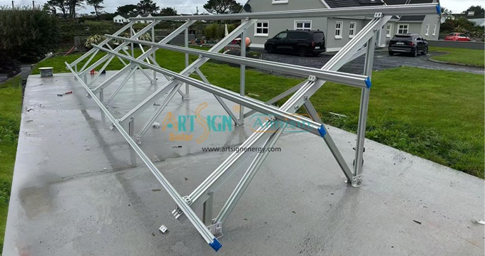 Projeto de sistema de montagem em solo de alumínio na Irlanda