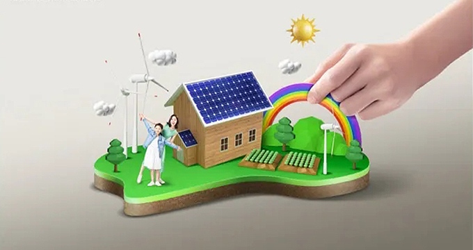 China usa energia solar para reduzir as emissões de carbono