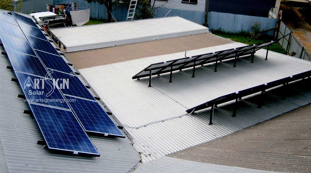 Sistema de montagem solar de telhado inclinado