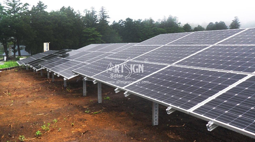 Suporte de montagem solar de aço de jinwan Potência no Japão